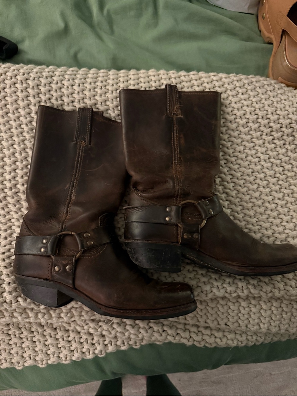 Frye 12R harness boots